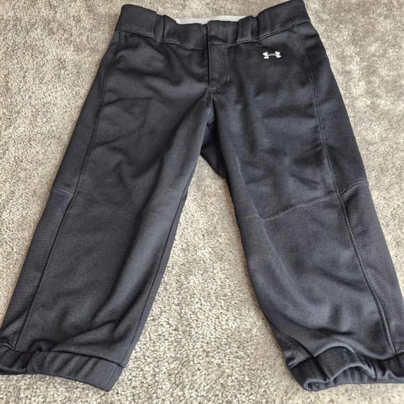 Under Armour Pants - Under Armour Womens Small Black Softball Pants Fitted Performance Knicker UA